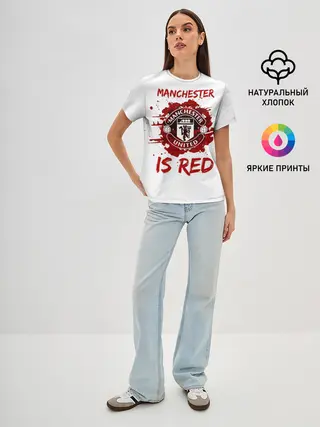 Женская базовая футболка / Манчестер Юнайтед