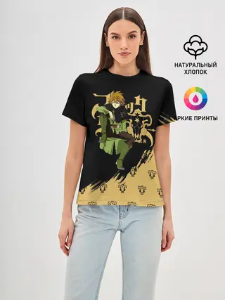 Женская базовая футболка / Финрал Ролкейс | Чёрный Клевер