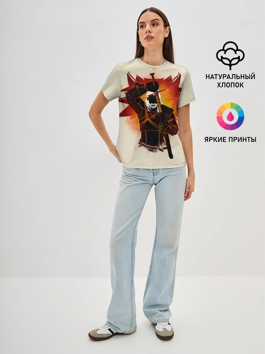 Женская базовая футболка / Ведьмак 3: Дикая Охота