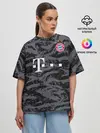 Женская футболка оверсайз / Bayern away gk 18-19
