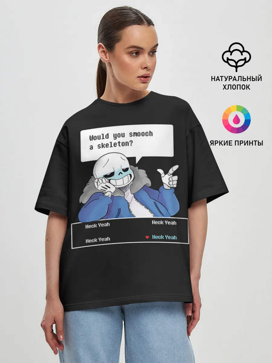 Женская футболка оверсайз / Undertale