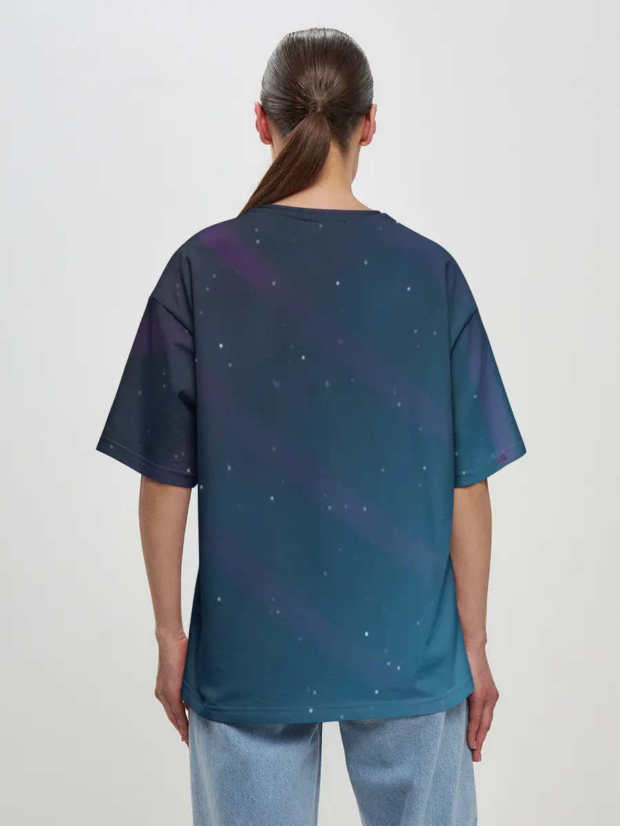 Женская футболка оверсайз / Fortnite x Marshmello