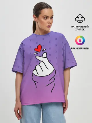 Женская футболка оверсайз / K-POP BTS