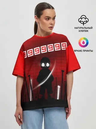 Женская футболка оверсайз / Undertale.