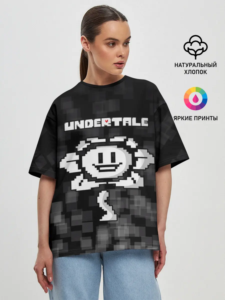 Женская футболка оверсайз / Undertale.