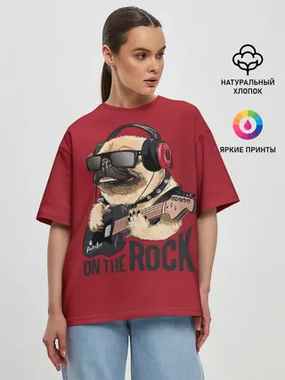 Женская футболка оверсайз / On the rock