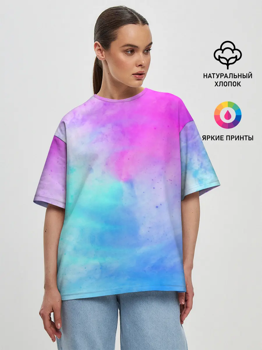 Женская футболка оверсайз / Лето