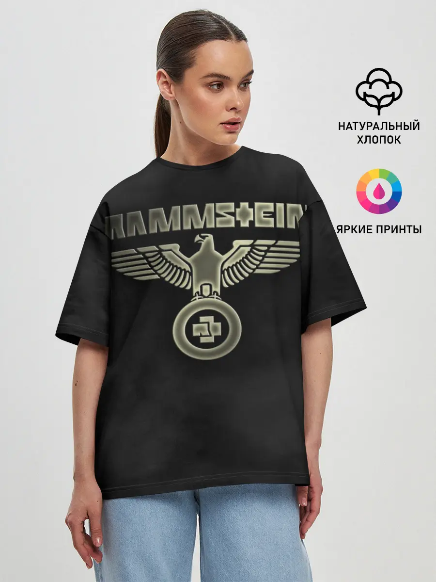 Женская футболка оверсайз / Rammstein