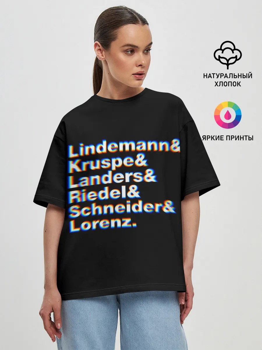 Женская футболка оверсайз / Rammstein