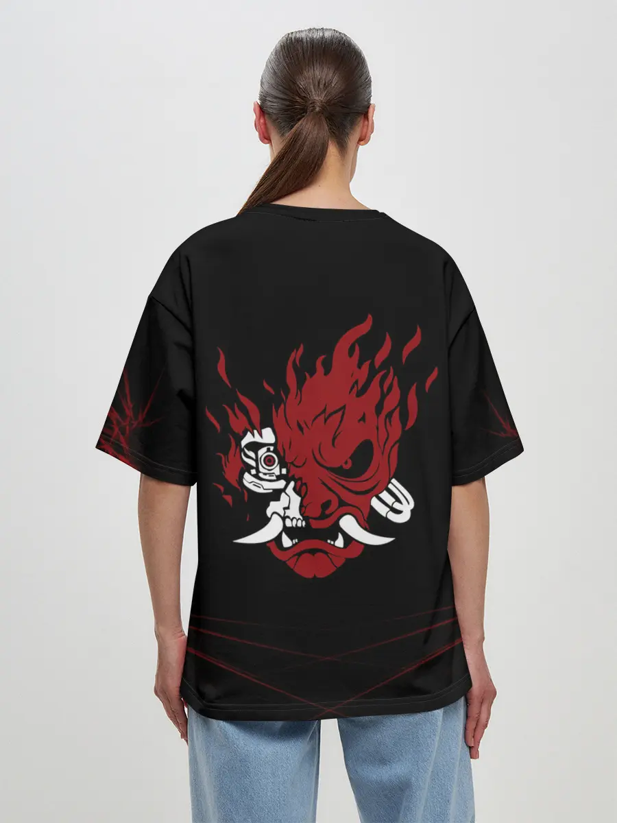 Женская футболка оверсайз / Cyberpunk 2077