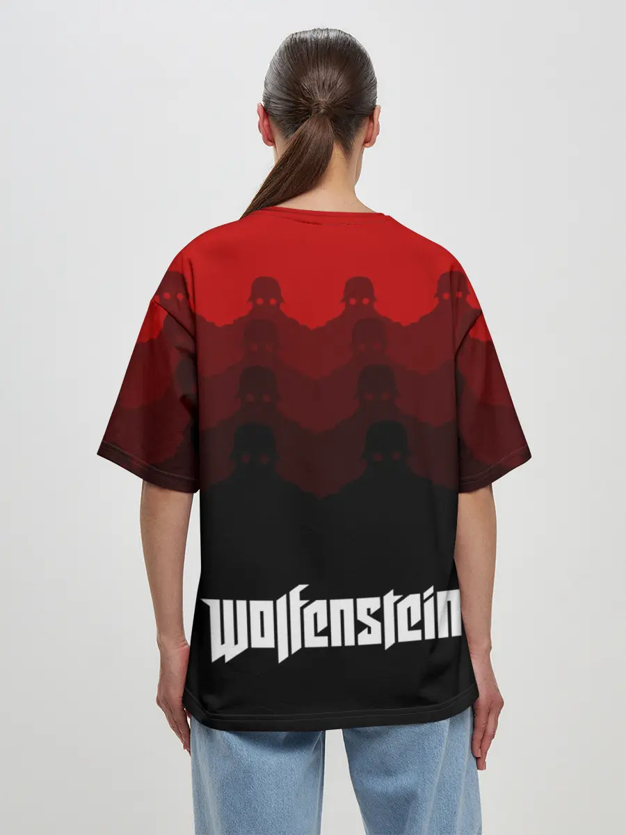 Женская футболка оверсайз / Wolfenstein