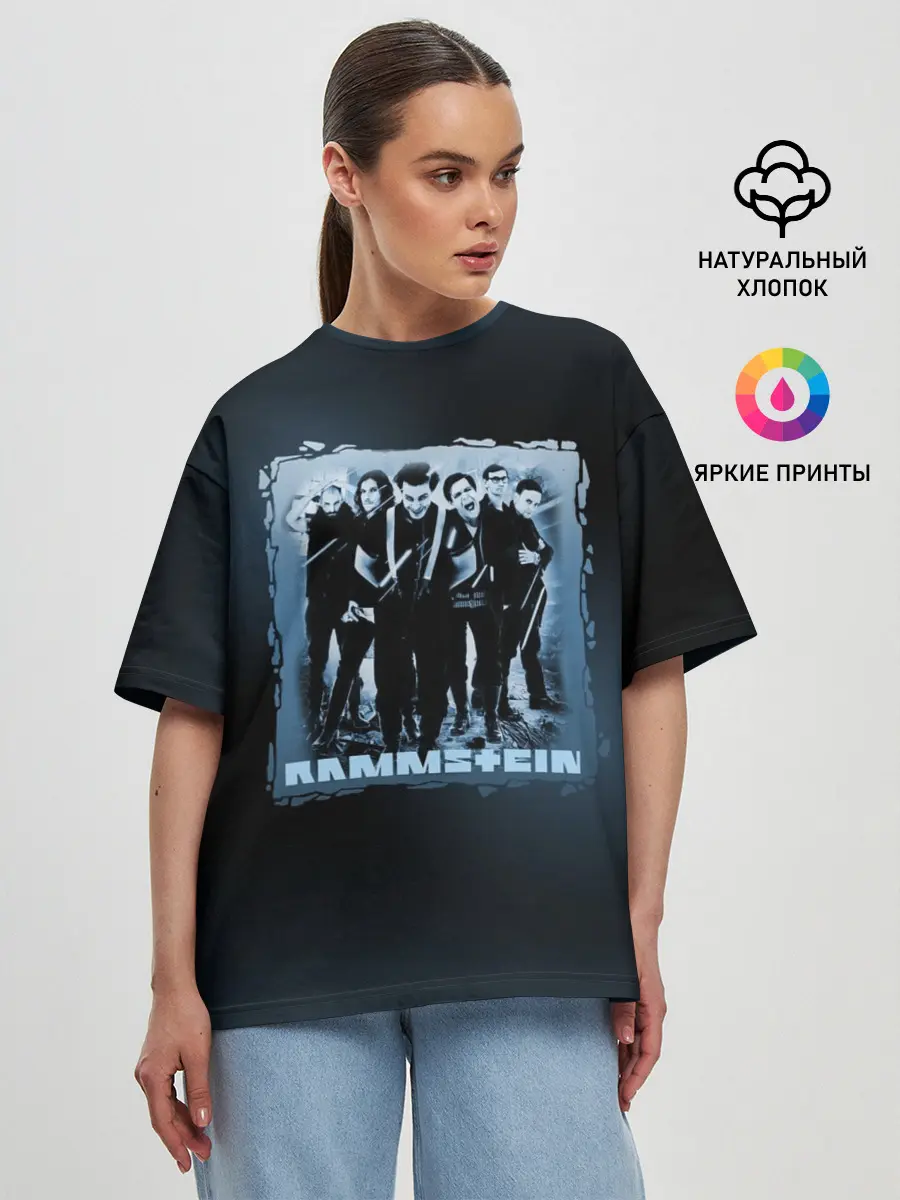 Женская футболка оверсайз / Rammstein