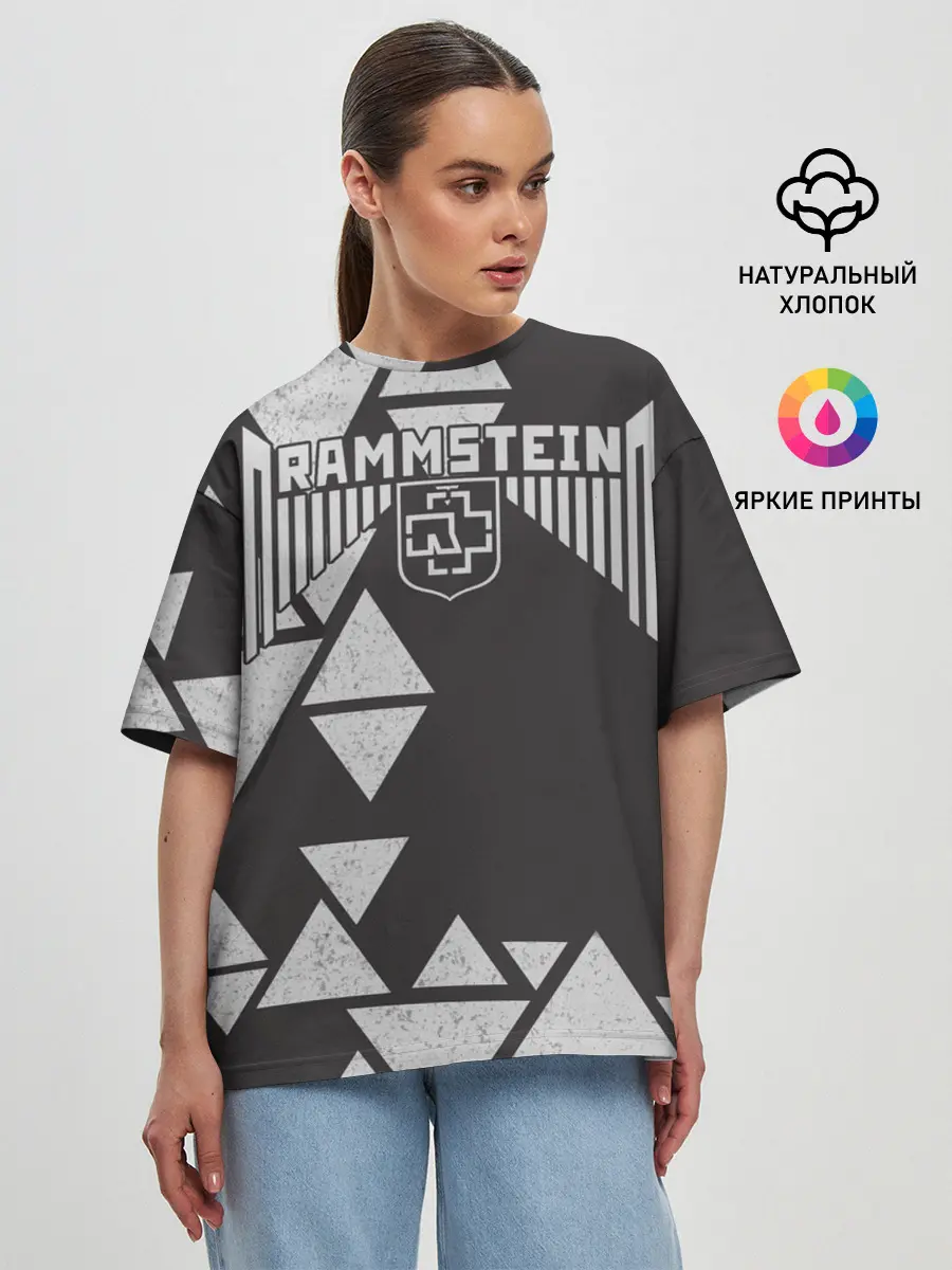Женская футболка оверсайз / Rammstein