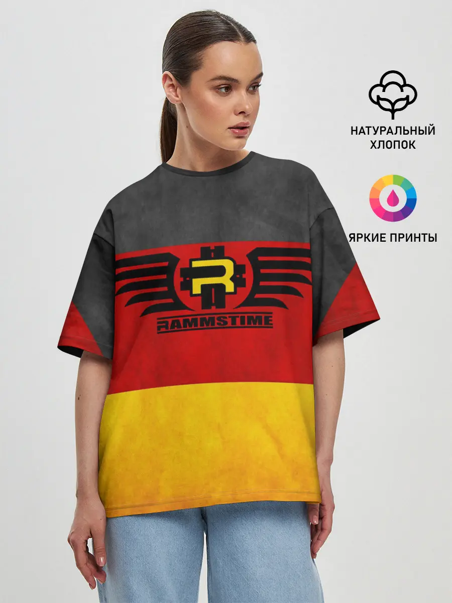 Женская футболка оверсайз / Rammstein