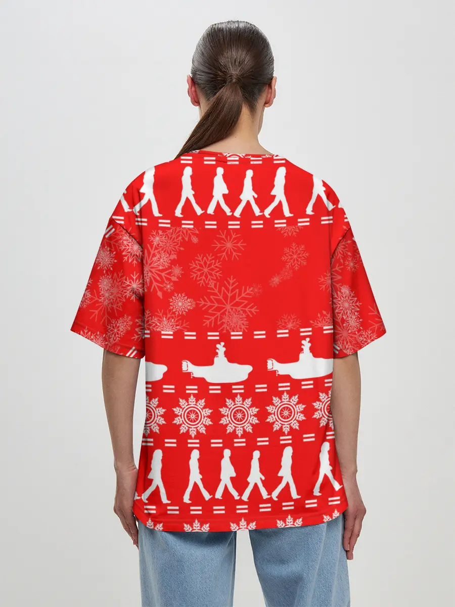 Женская футболка оверсайз / The Beatles