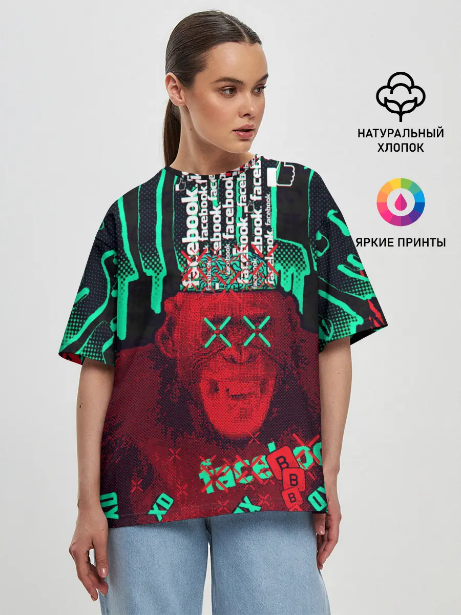 Женская футболка оверсайз / DED SEC