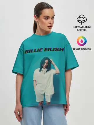 Женская футболка оверсайз / Billie Eilish