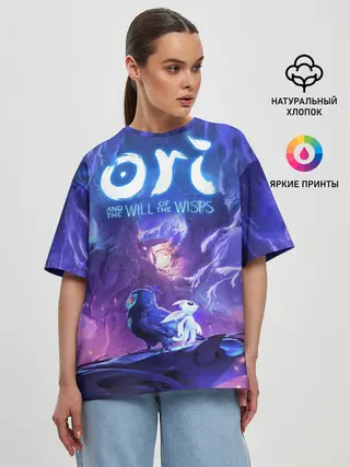 Женская футболка оверсайз / Ori - And The Will Of The Wisp