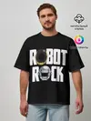 Мужская футболка оверсайз / Robot Rock