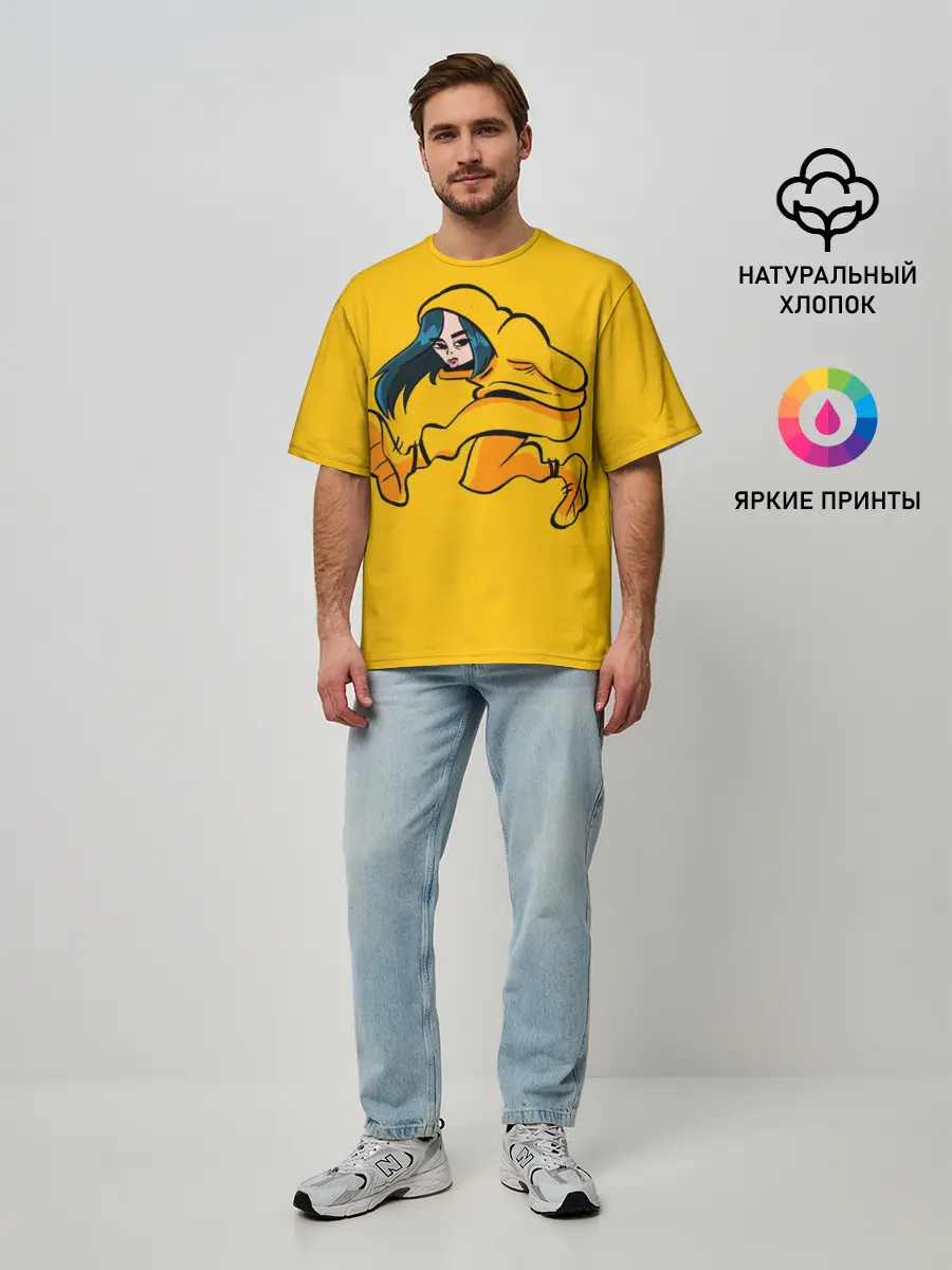 Мужская футболка оверсайз / БИЛЛИ АЙЛИШ