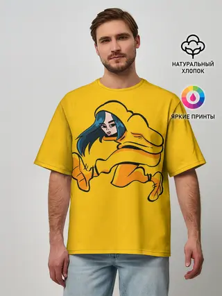 Мужская футболка оверсайз / БИЛЛИ АЙЛИШ