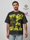 Мужская футболка оверсайз / One Piece We Go World