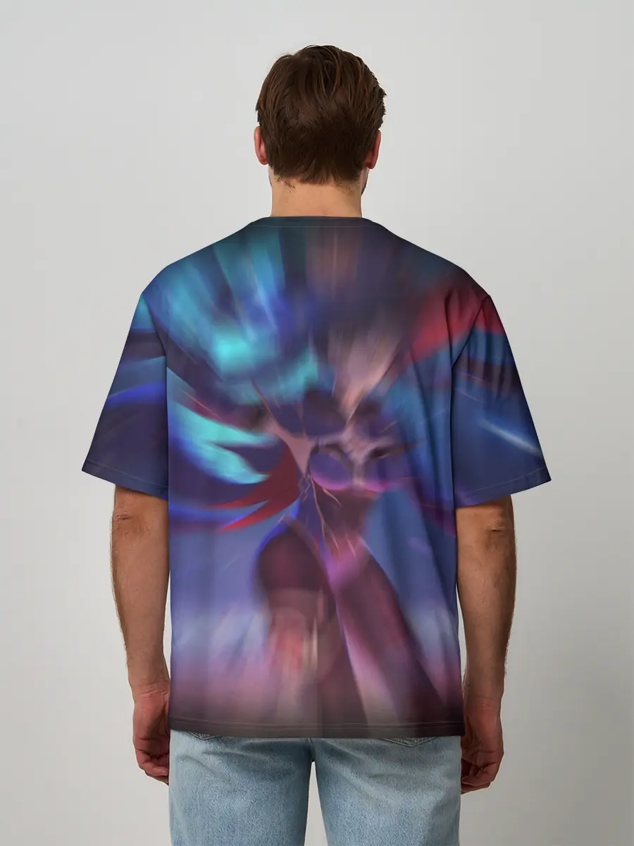 Мужская футболка оверсайз / Mona | Genshin Impact | Геншин Импакт