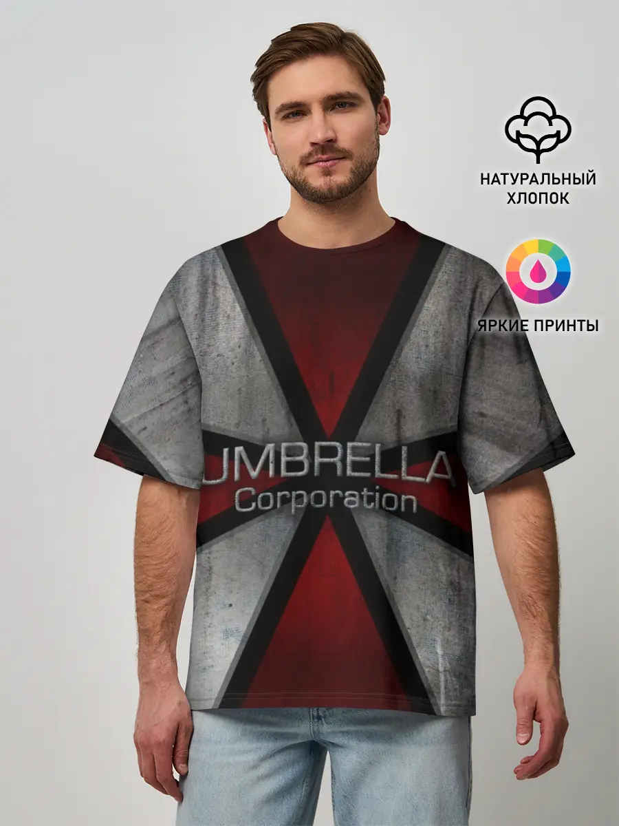 Мужская футболка оверсайз / Umbrella corps