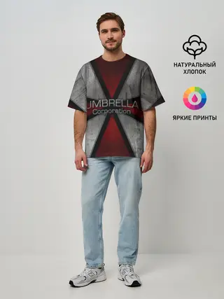 Мужская футболка оверсайз / Umbrella corps