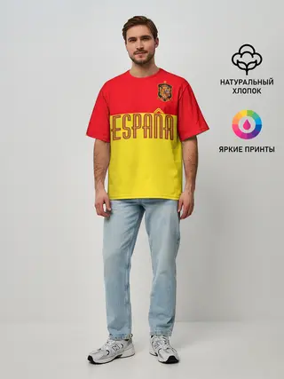 Мужская футболка оверсайз / Сборная Испании по футболу