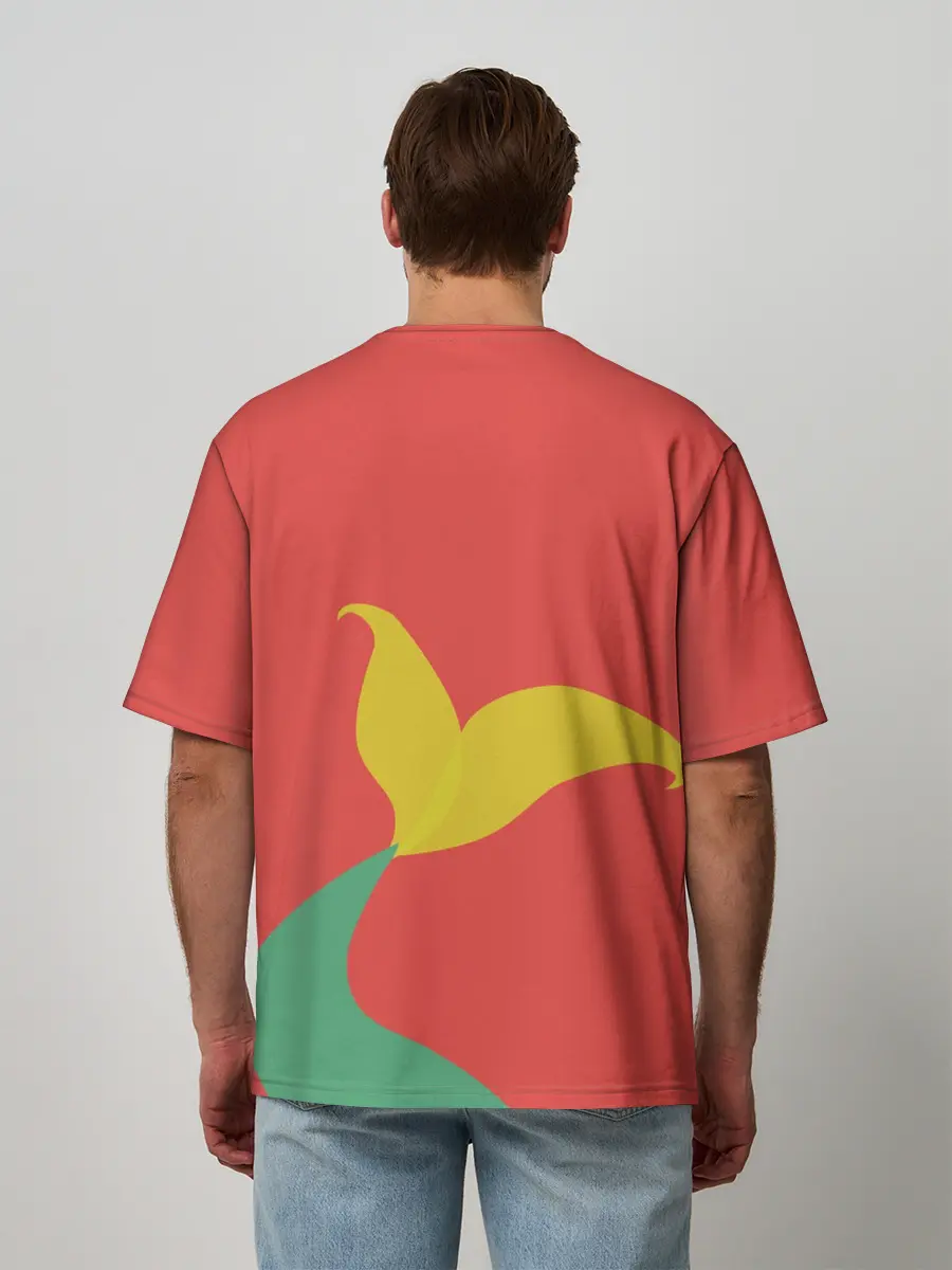 Мужская футболка оверсайз / Ariel the Mermaid