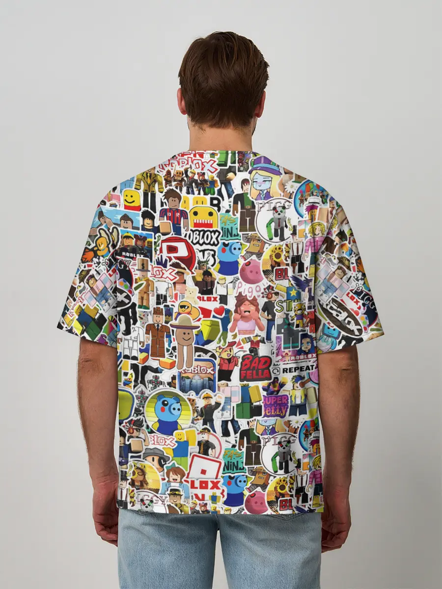 Мужская футболка оверсайз / Roblox | Роблокс