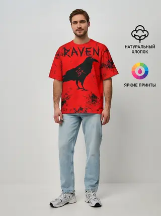 Мужская футболка оверсайз / RAVEN