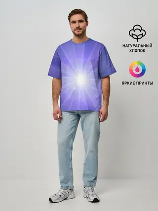 Мужская футболка оверсайз / Космос