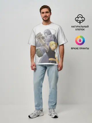 Мужская футболка оверсайз / Эдвард и Альфонс