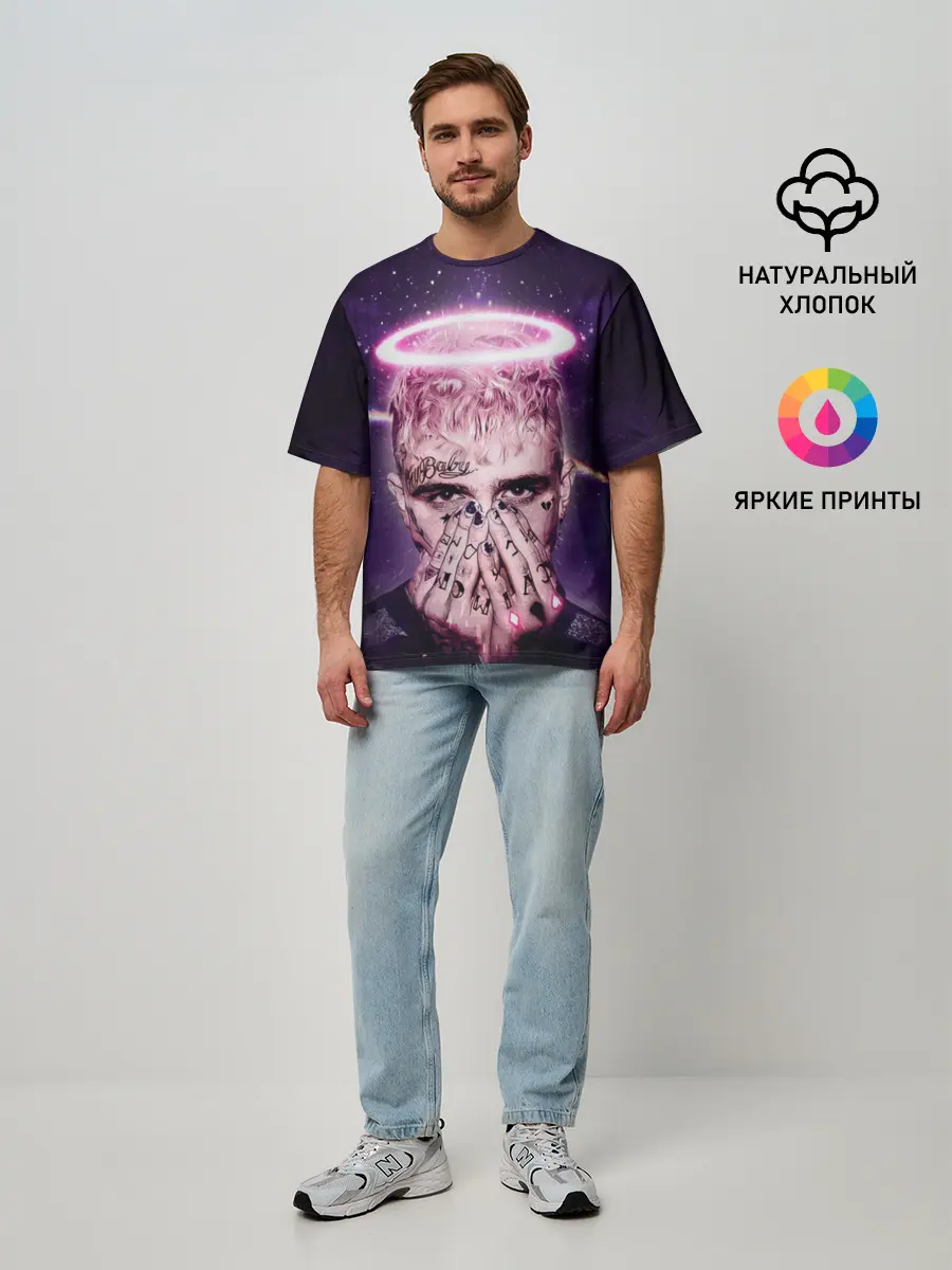 Мужская футболка оверсайз / Lil Peep