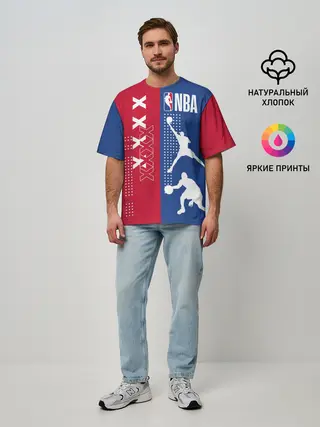Мужская футболка оверсайз / NBA