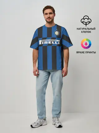 Мужская футболка оверсайз / Lukaku home 19-20