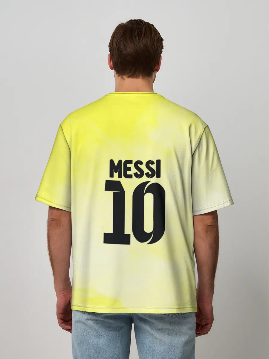 Мужская футболка оверсайз / Месси