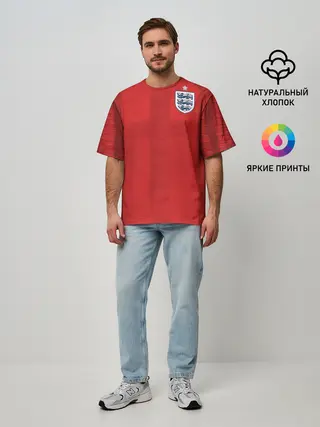 Мужская футболка оверсайз / England away WC 2018