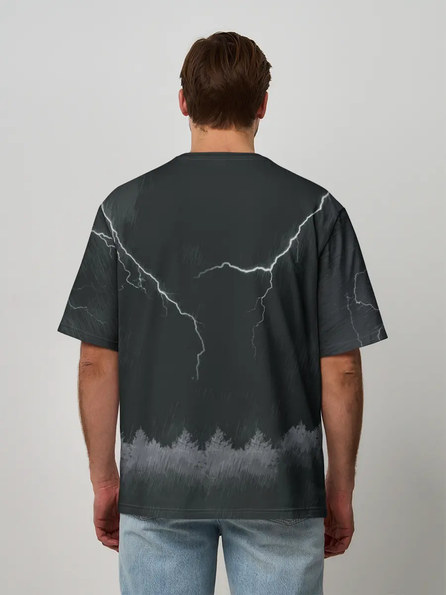 Мужская футболка оверсайз / Alan Wake | Dark Place