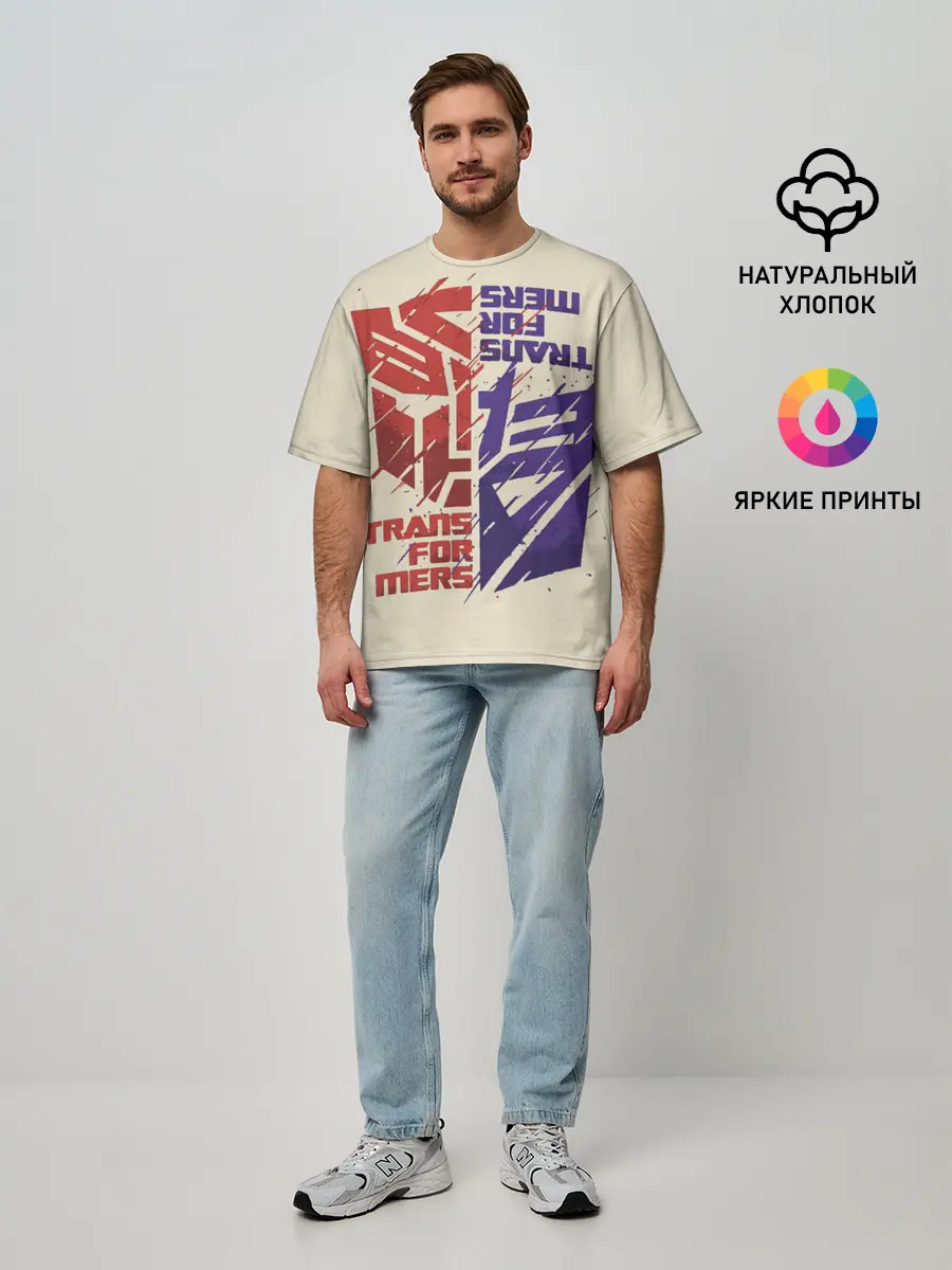 Мужская футболка оверсайз / Transformers