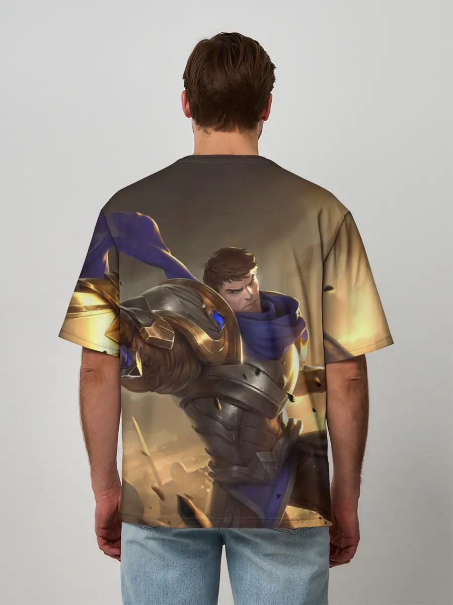 Мужская футболка оверсайз / League of legends Гарен