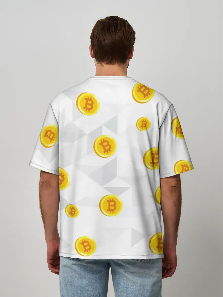 Мужская футболка оверсайз / БИТКОИН | BITCOIN