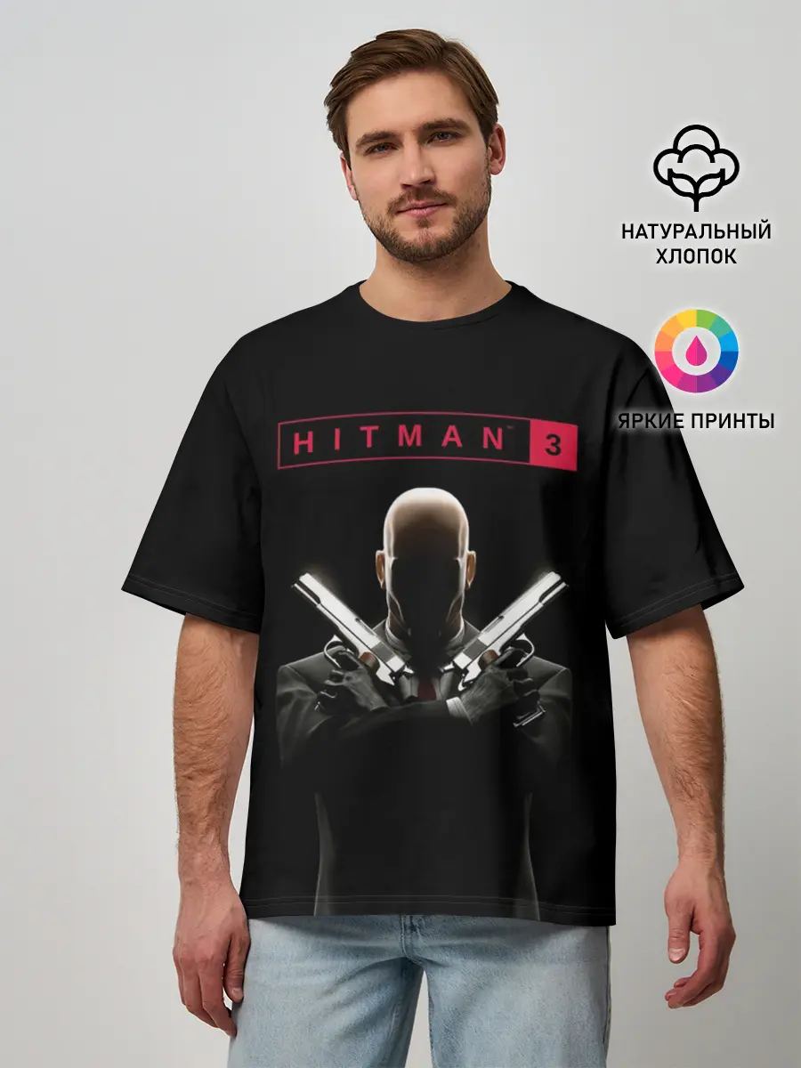Мужская футболка оверсайз / Hitman III
