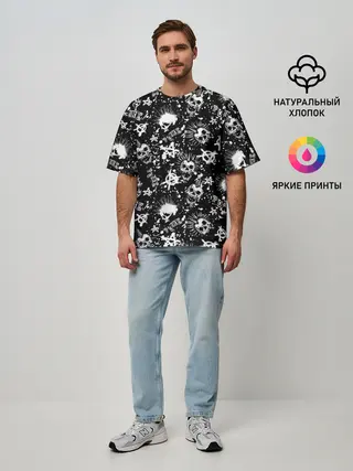 Мужская футболка оверсайз / Панк