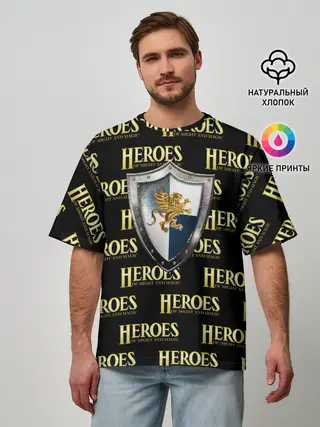 Мужская футболка оверсайз / Heroes of Might and Magic