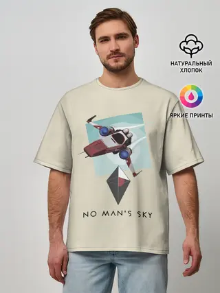 Мужская футболка оверсайз / Космический путешественник