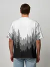 Мужская футболка оверсайз / Темный Лес