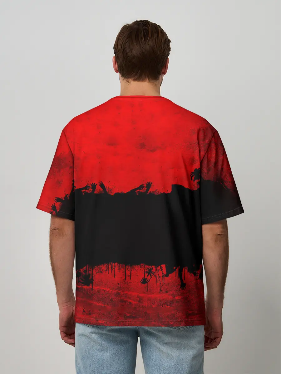 Мужская футболка оверсайз / Island of blood